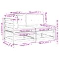vidaXL Záhradná pohovka s vankúšmi 2-miestna biela masívna borovica