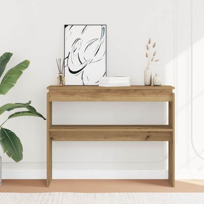 vidaXL Konzolový stolík Artisan Dub 102x30x80 cm Konštruktérske drevo