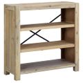 vidaXL Knižnica s 3 policami 80x30x80 cm akáciový masív