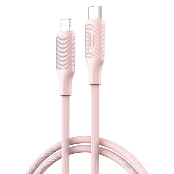 XO kábel NB-Q265A PD USB-C - Lightning 1,0m 27W ružový