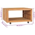 vidaXL Konferenčný stolík 80x80x40 cm masívne teakové drevo