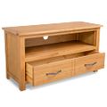 vidaXL TV skrinka 90x35x48 cm, dubový masív