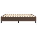vidaXL Posteľný rám s boxspringom hnedý 180x200 cm umelá koža