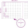 vidaXL Divoký plot 1000 x 100 x 0,18 cm Železo Horúce zinkovanie