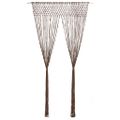 vidaXL Záclona macrame sivo-hnedá 140x240 cm bavlna