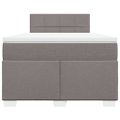 vidaXL Boxspring posteľ s matracom sivohnedá 120x190 cm látka