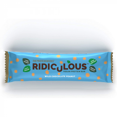 Ridiculous Vegan Protein Bar - The Protein Works, čokoláda arašidy, 47 g