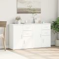 vidaXL Komody 2 ks biele 60x31x70 cm kompozitné drevo