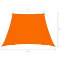 vidaXL Tieniaca plachta, oxford, lichobežníková 3/4x3 m, oranžová