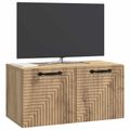 vidaXL Nástenná TV skrinka 59,5 x 31 x 30 cm Dub artisan