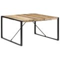 vidaXL Jedálenský stôl 140x140x75 cm surové mangovníkové drevo