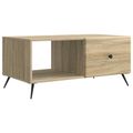 vidaXL Konferenčný stolík Dub sonoma 90 x 50 x 40 cm Kompozitné drevo