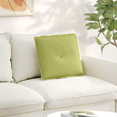 vidaXL Poduška na chrbát Svetlo zelená 50 x 19 x 45 cm látka