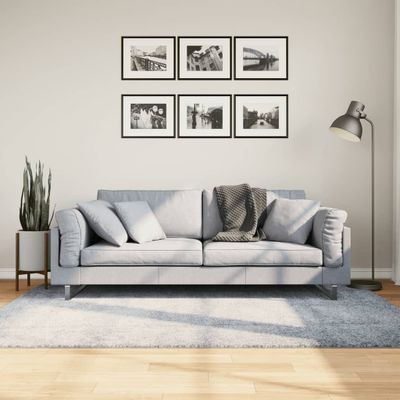 vidaXL Shaggy koberec PAMPLONA, vysoký vlas, moderný, modrý 140x200 cm