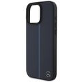 Púzdro Mercedes pre iPhone 16 Pro Max 6,9" MEHMP16X23RURBV Hardcase MB Blue Line Leather MagSafe tmavomodrá