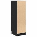 vidaXL Skriňa na topánky s poličkou Čierny dub 29,5 x 35 x 101 cm