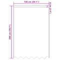 vidaXL Čipková záclona Biela 200 x 150 cm Polyester