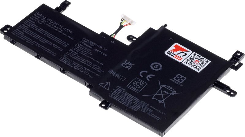Batéria T6 Power pre Asus VivoBook X513, X531, S513, S531F, F513, K513, 3639mAh, 42Wh, 3cell, Li-pol
