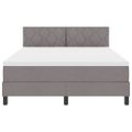 vidaXL Posteľ s pružinovým rámom Sivohnedá 160 x 200 cm látka