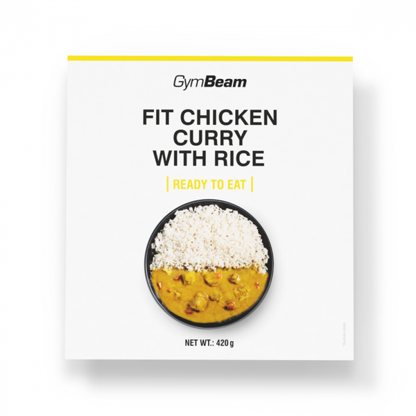 FIT Kuracie kari s ryžou Ready to eat - GymBeam, 420 g