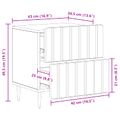 vidaXL Nočný stolík Dub sonoma 43 x 34,5 x 49,5 cm Kompozitné drevo