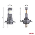 LED žiarovky hlavného osvetlenia Hybrid série H7 H18 6000K Canbus 60W AMIO-04115