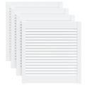 vidaXL Lamelové dvierka na skrinku 4 ks, biele 61,5x59,4 cm, borovica