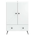 vidaXL Servírovacia skriňa Biela 66 x 34,5 x 95 cm Kompozitné drevo