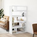 vidaXL Deliaca stena biela 100x33x156,5 cm kompozitné drevo