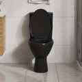 vidaXL WC sedadlo, pomalé sklápanie, rýchloupínacie, čierne