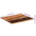vidaXL Obdĺžniková stolová doska 60x70 cm, 25-27 mm, recyklovaný masív