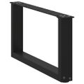 vidaXL Nohy konferenčného stolíka v tvare U, 2 ks, čierne, 60 x (30-31) cm, oceľové