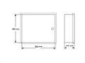 Montážna skrinka vestavná 520x400x140 mm OMP-6