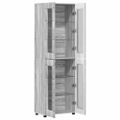 vidaXL Highboard FLORIN 60 x 35 x 182 cm Sivý Sonoma Kompozitné drevo
