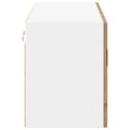 vidaXL Nástenný sklenený kabinet LUCCA Dub artisan 80 x 31 x 40 cm