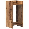 vidaXL Stojan na rastliny Staré drevo 30 x 30 x 60 cm Kompozitné drevo