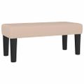 vidaXL Lavička kapučínová 70x30x30 cm umelá koža
