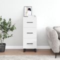 vidaXL Komoda lesklá biela 34,5x34x90 cm spracované drevo