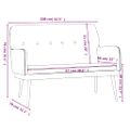 vidaXL Lavička tmavozelená 108x79x79 cm zamat
