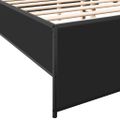 vidaXL Posteľný rám čierny 160x200 cm kompozitné drevo a kov