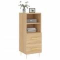vidaXL Komoda dub sonoma 34,5x34x90 cm spracované drevo
