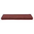 vidaXL Schodové rohože 30 ks 65x21x4 cm bordové s obdĺžnikovým okrajom