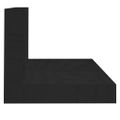 vidaXL Nástenné police 2 ks čierne 50x11x9 cm masívna borovica