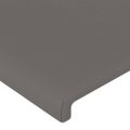 vidaXL Posteľný rám s čelom sivý 120x200 cm umelá koža