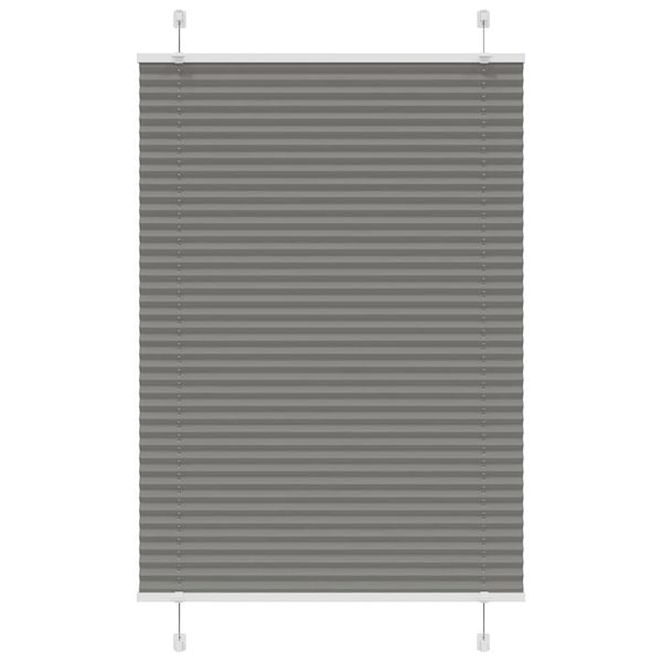 vidaXL plisovaná roleta antracitová 100x150 cm Šírka látky 99,4 cm