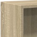 vidaXL Knižnica s 2 policami, dub sonoma 60x30x76,5 cm, drevotrieska