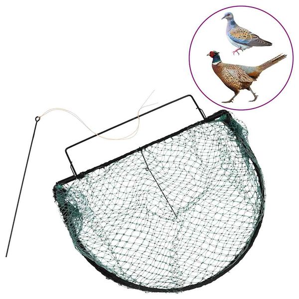 vidaXL Pasca na vtáky zelená 50 cm oceľ