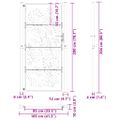 vidaXL Záhradná brána 100x200 cm odolná oceľ s vlnitým dizajnom