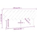 vidaXL Čelo postele medovohnedé 178x3x80,5 cm masívna borovica