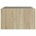 vidaXL Konferenčný stolík s nekonečnými LED dub sonoma 50x50x30 cm